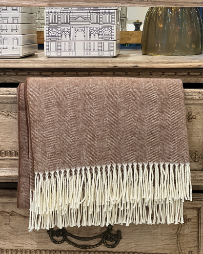 Italian Herringbone Throw Collection