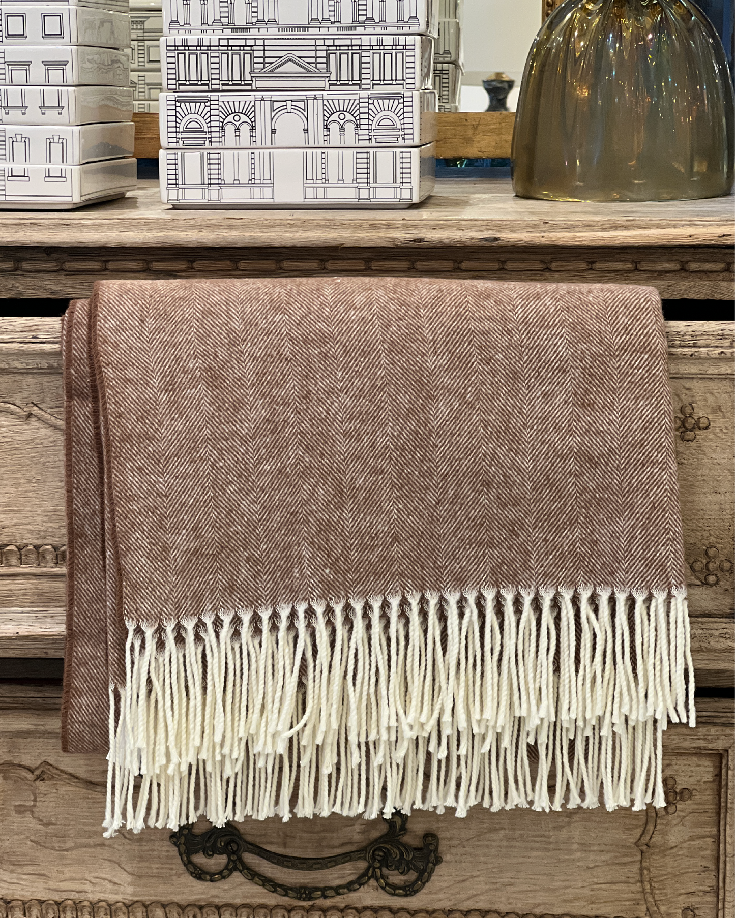 Italian Herringbone Throw Collection