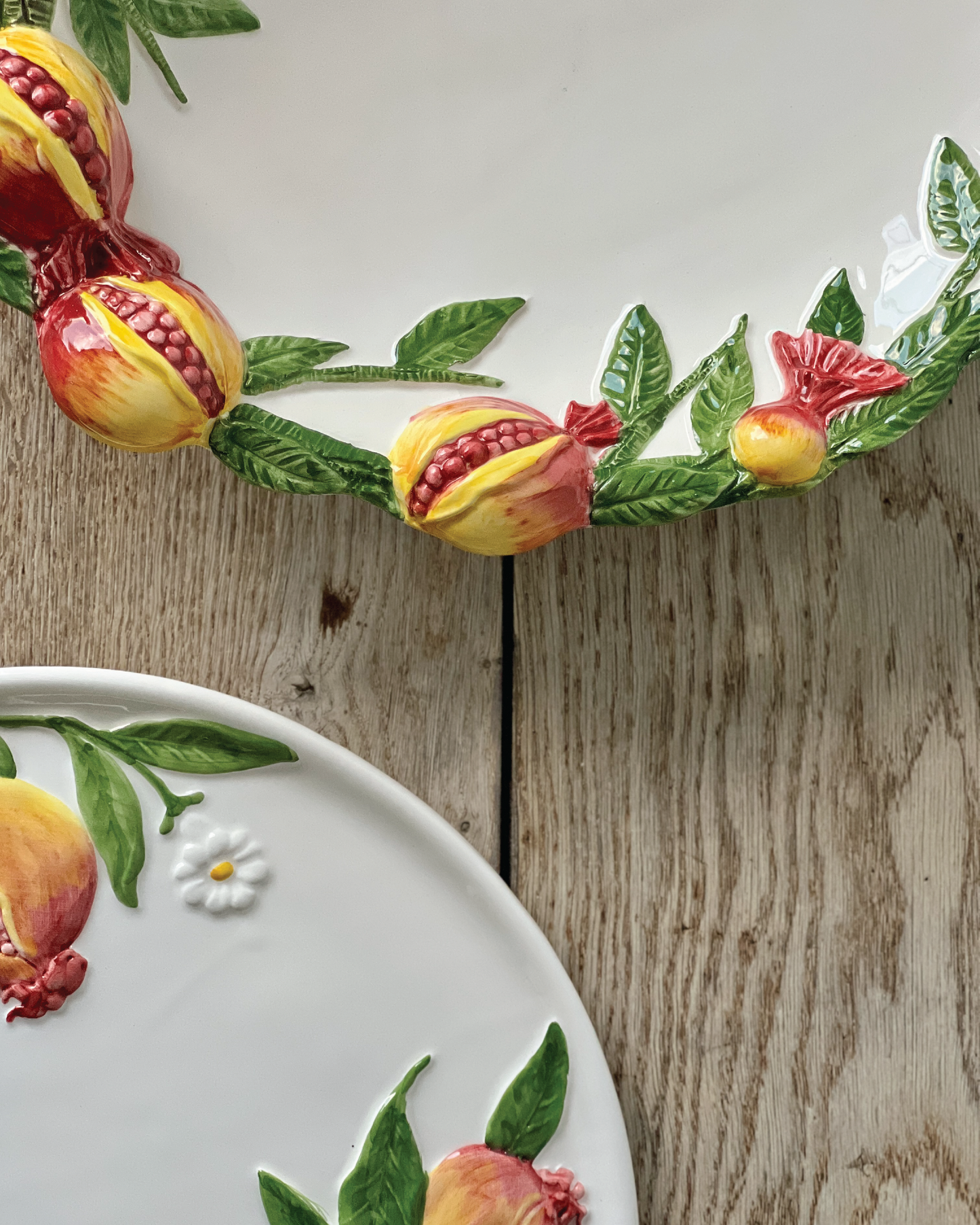 Hand Painted Ceramic Pomegranate Collection