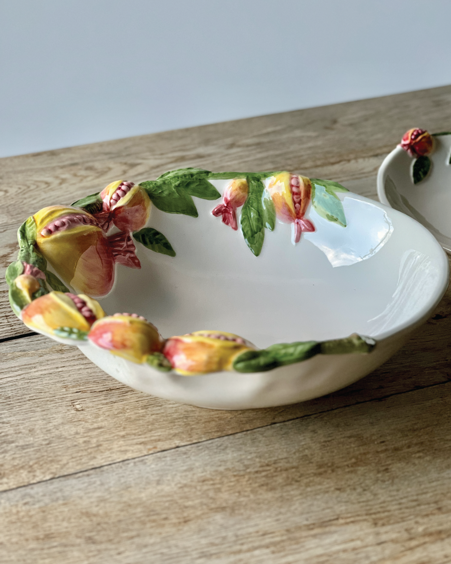 Hand Painted Ceramic Pomegranate Collection