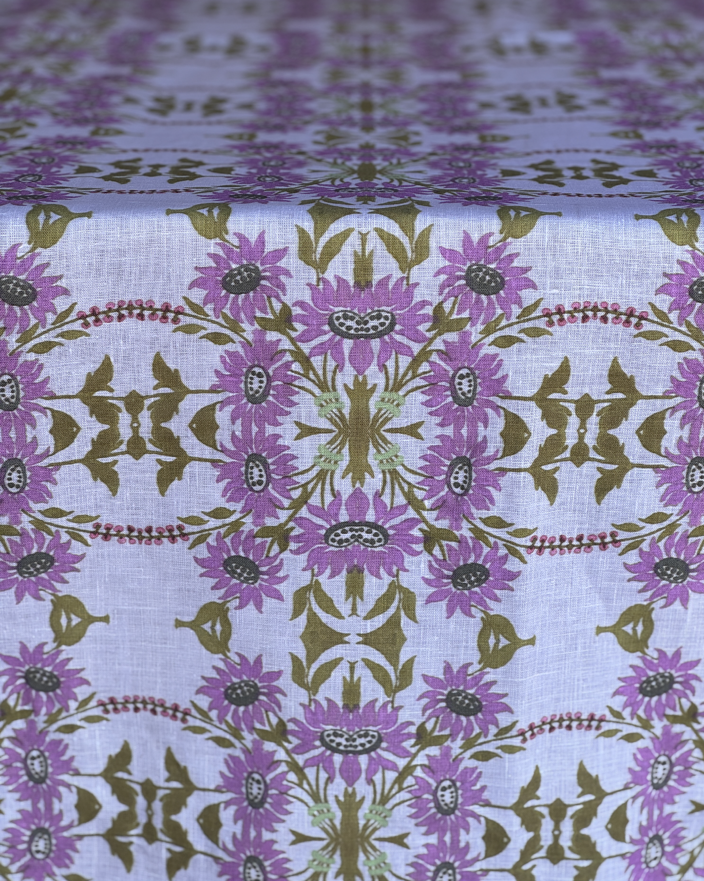 Lilac Blossom Flower Table Linen Collection