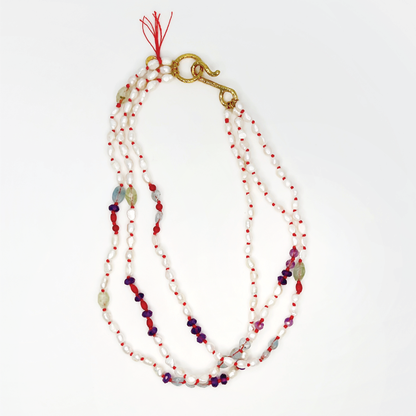 Lulua Pearl and Gemstone Necklace