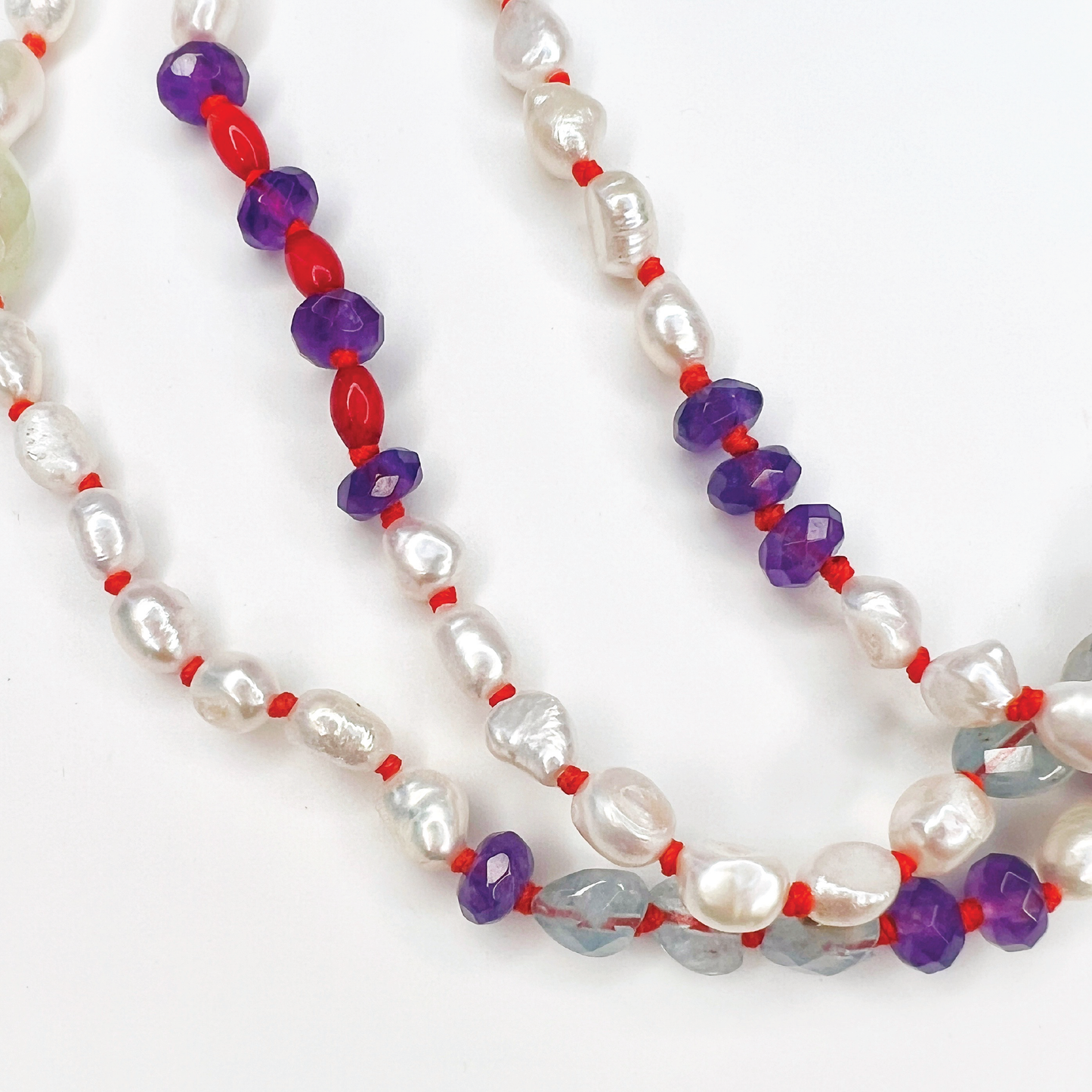 Lulua Pearl and Gemstone Necklace