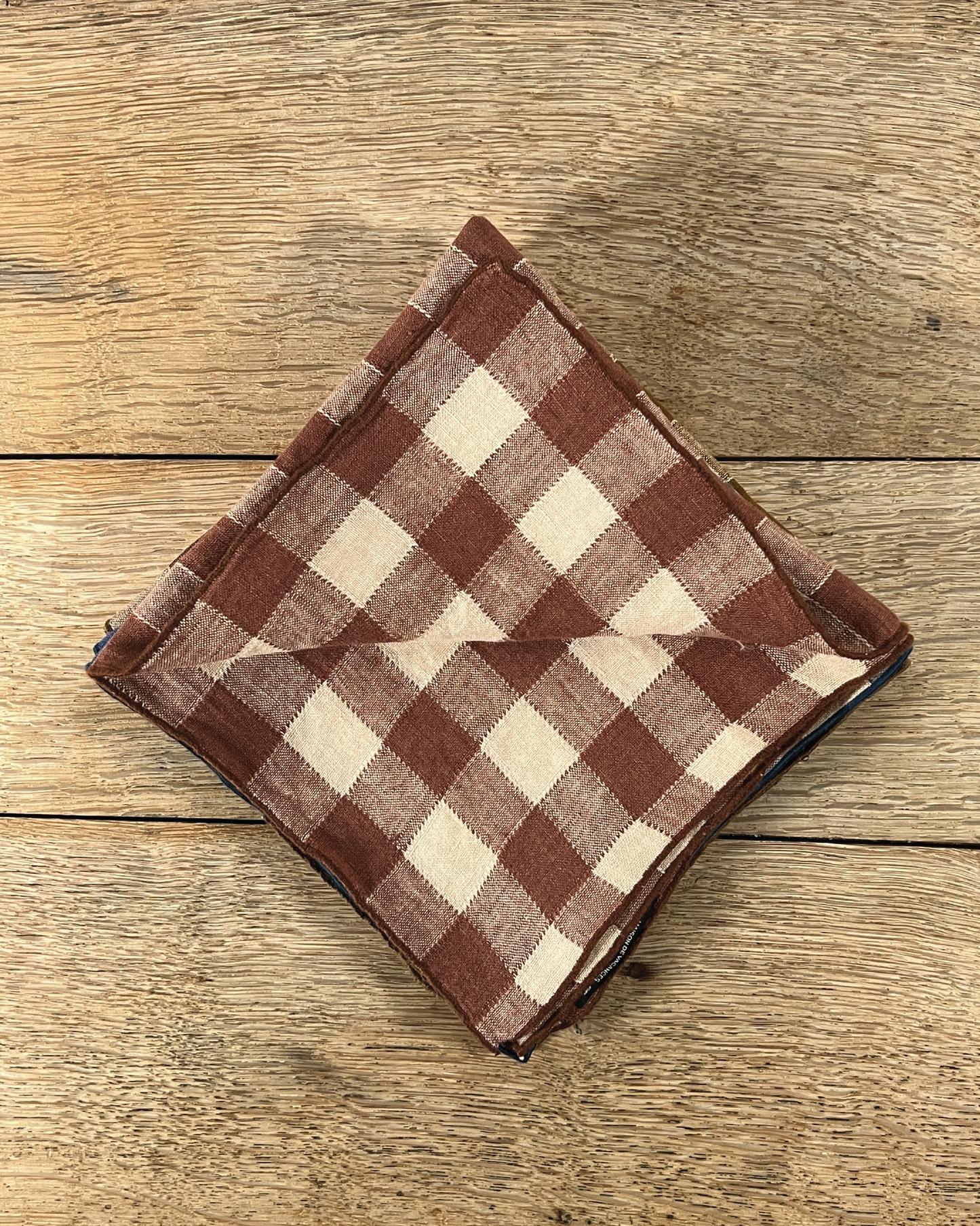Maison de Vacances Bourdon Vintage Vichy Linen Napkins