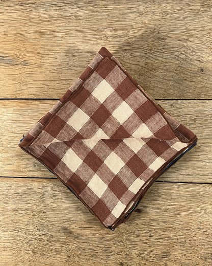 Maison de Vacances Bourdon Vintage Vichy Linen Napkins