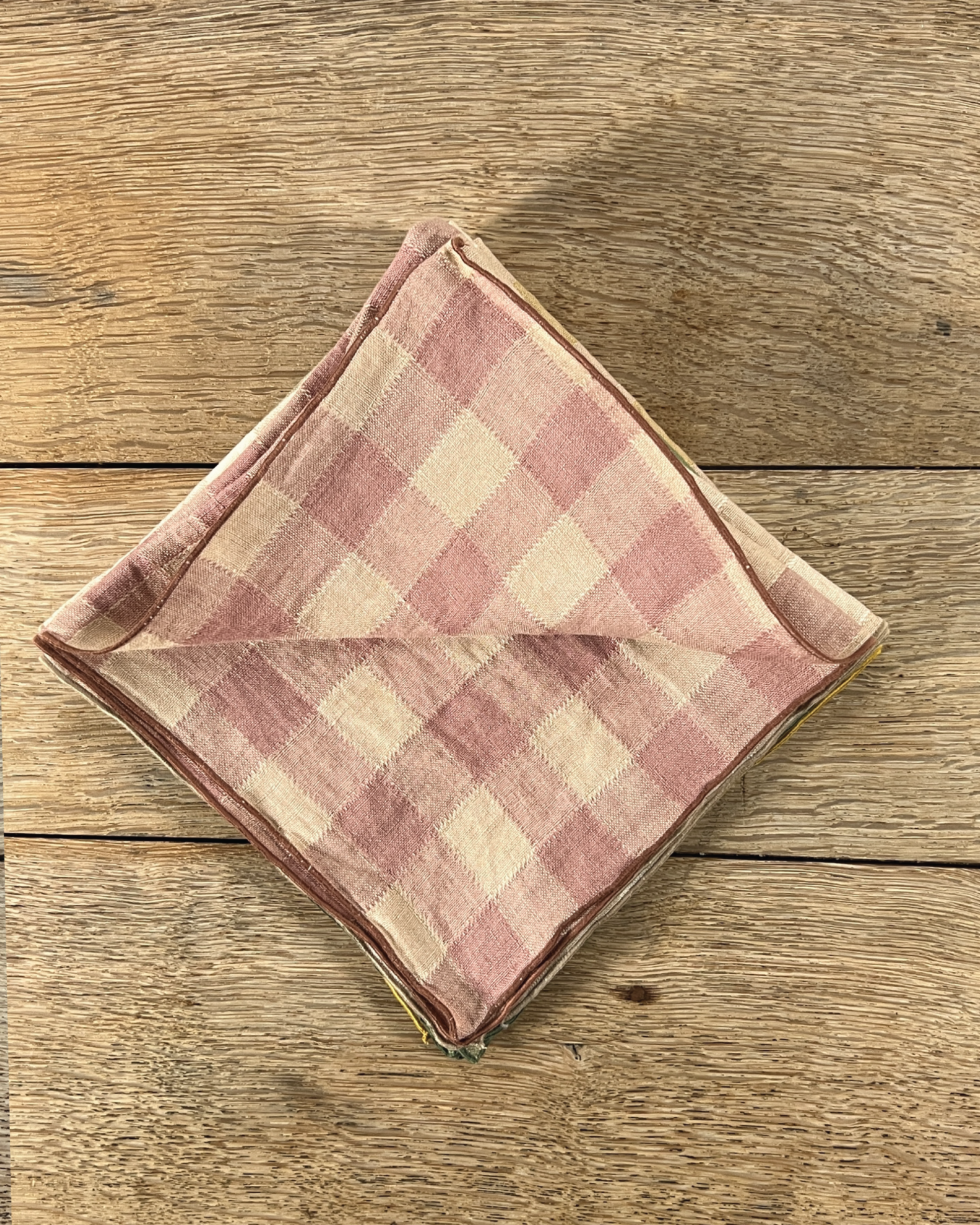 Maison de Vacances Bourdon Vintage Vichy Linen Napkins – Elizabeth
