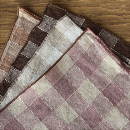 Maison de Vacances Bourdon Vintage Vichy Linen Napkins