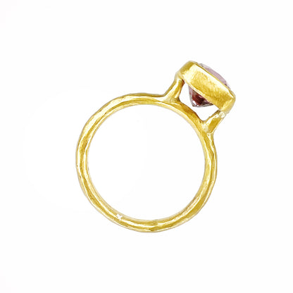 Deep Red Spinel Ring