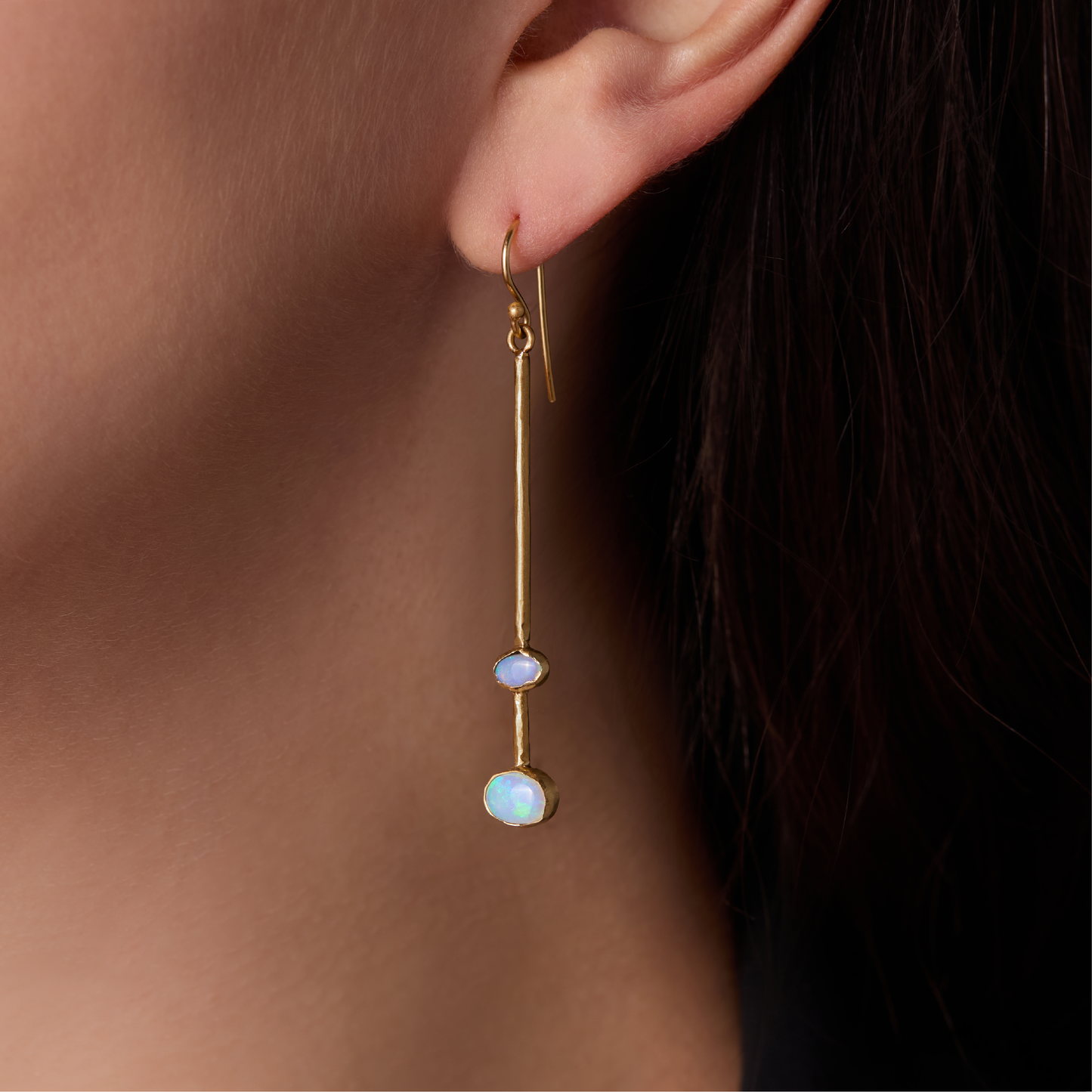 Opal Stick Earrings