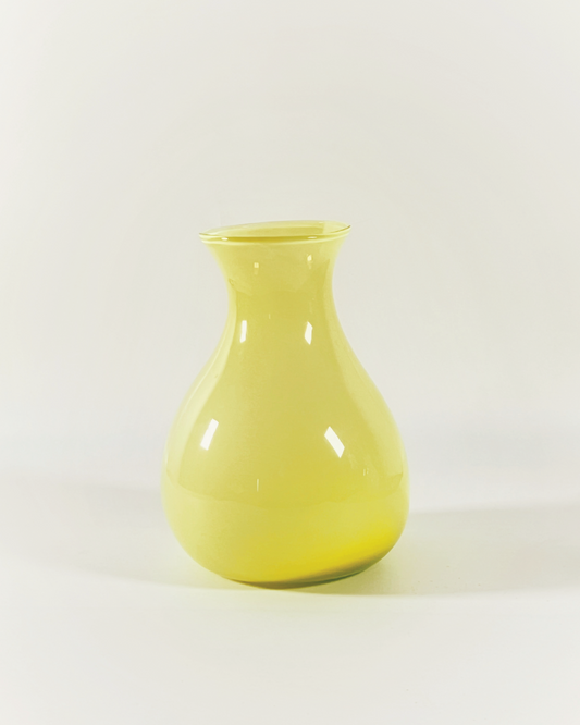 Michael Anchin Opaque Limoncello Glass Vase