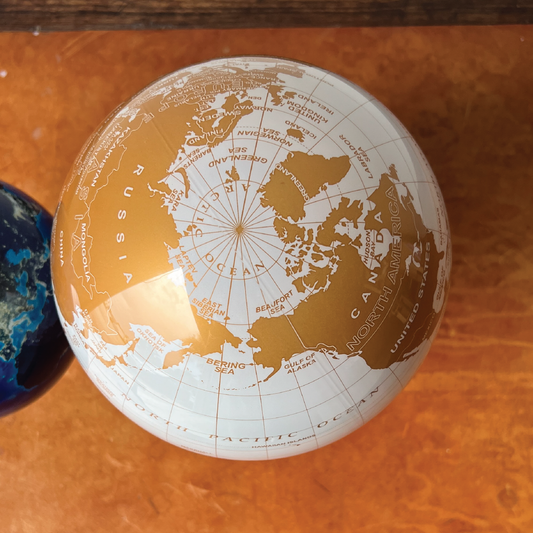 White & Gold Globes
