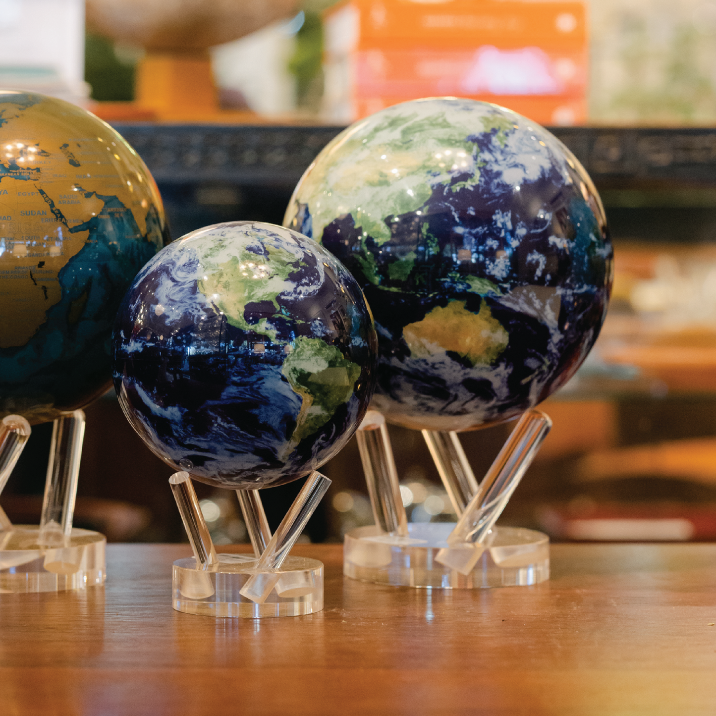 Earth With Clouds Globes