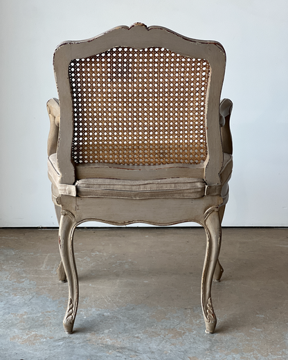 Pair of French Louis XVI Caned Armchairs