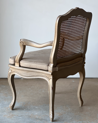 Pair of French Louis XVI Caned Armchairs