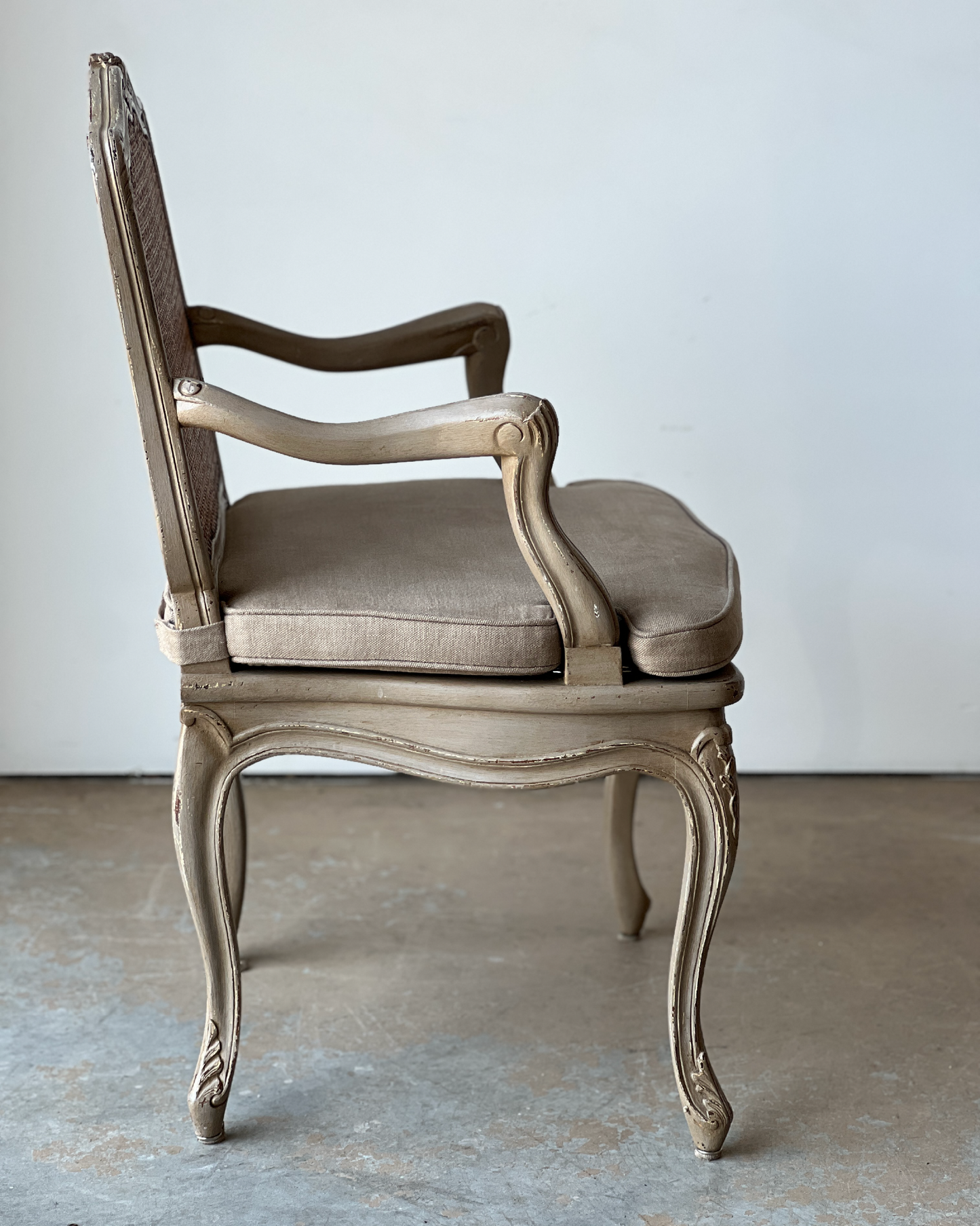 Pair of French Louis XVI Caned Armchairs