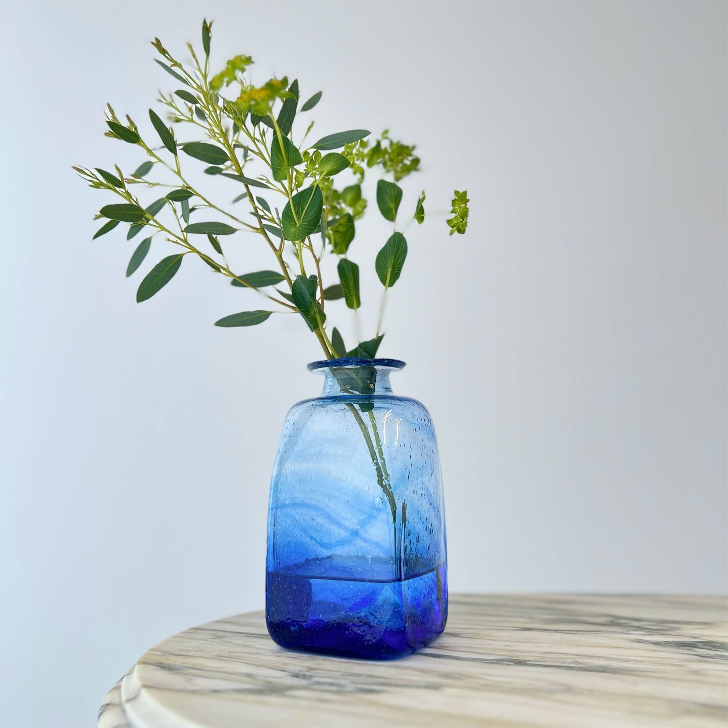 Parisian Hand Blown Glass Vases