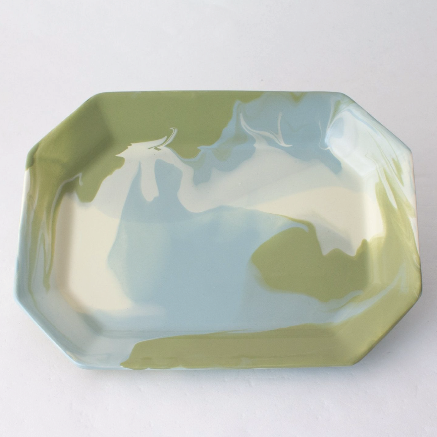 Hand Glazed Geode Tray