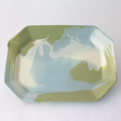 Hand Glazed Geode Tray
