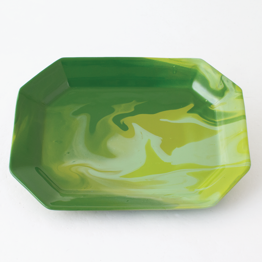 Hand Glazed Geode Tray