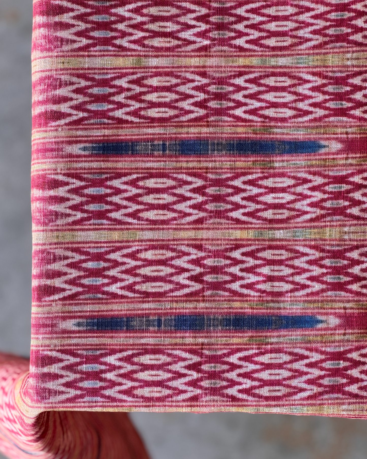 Rhubarb Ikat Table Linen Collection