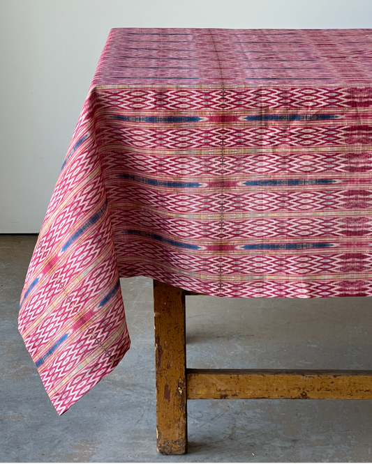 Rhubarb Ikat Table Linen Collection