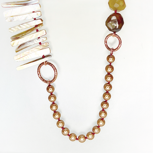 Tourterelle Asymetrical Necklace