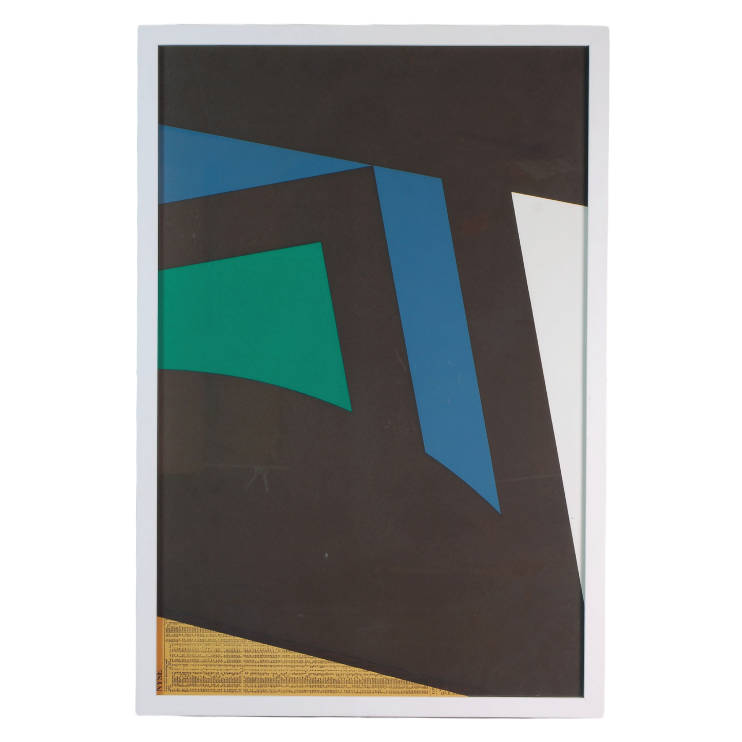 Untitled Abstract Serigraph, Framed