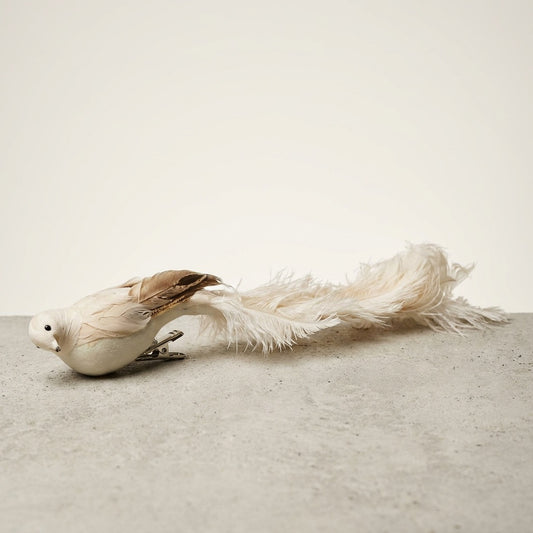 Clip-On Ostrich Tail Bird