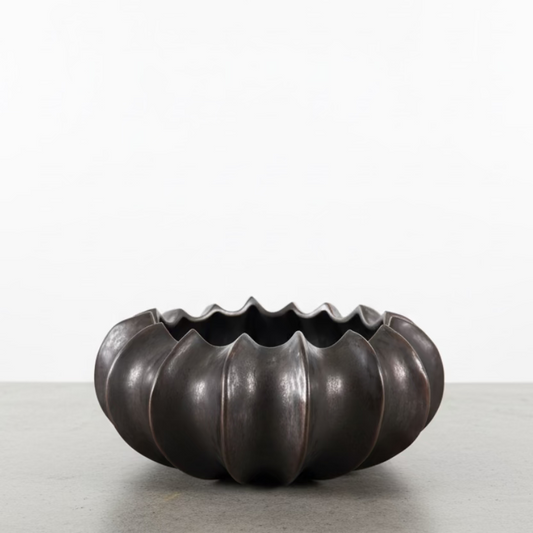 Ceramic Cockled Pot