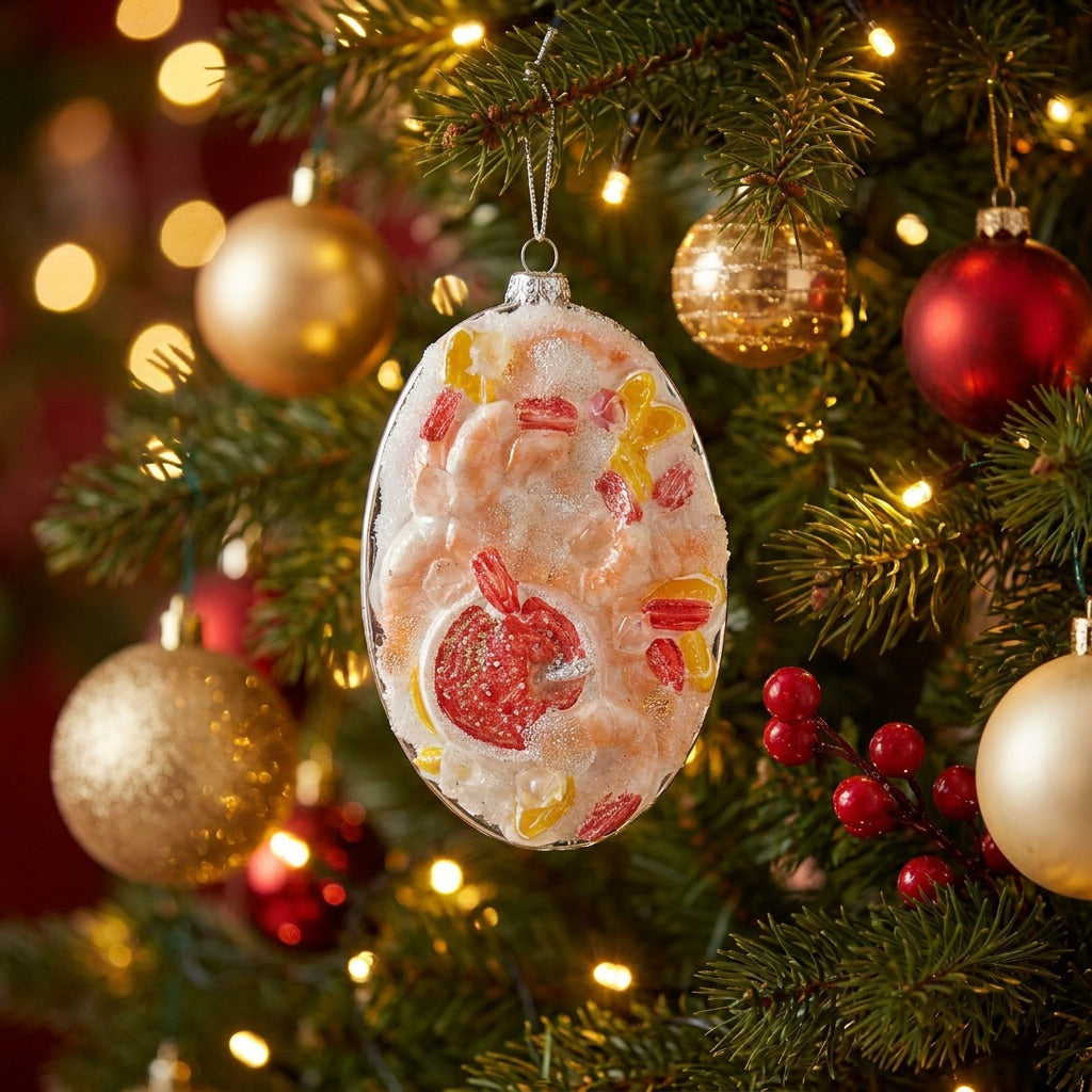 Shrimp Cocktail Plate Ornament