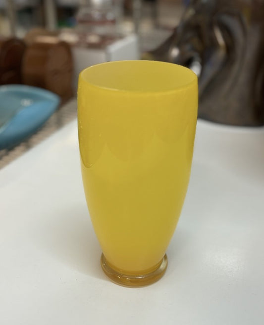 Yellow Carlo Morretti Glass Vase