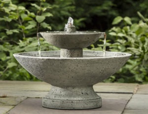 Campania Fountain Jensen Oval Fountain Greystone