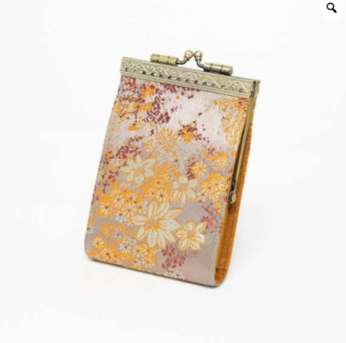 Floral Brocade Card Holder