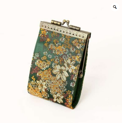 Floral Brocade Card Holder