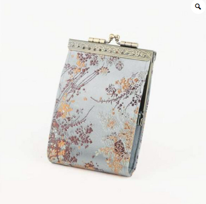 Floral Brocade Card Holder