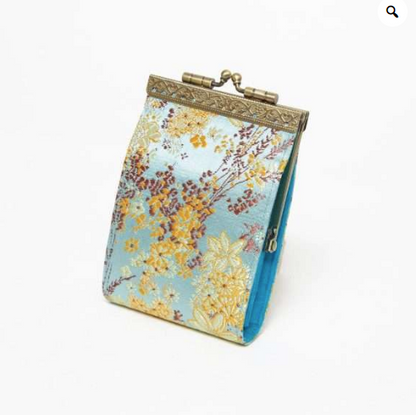 Floral Brocade Card Holder