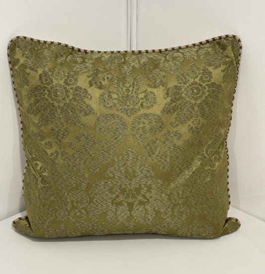 Damask Olive Pillow