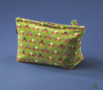 Large Velour Zippered Bag