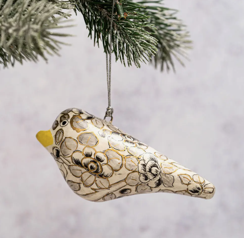 Floral Bird Ornament