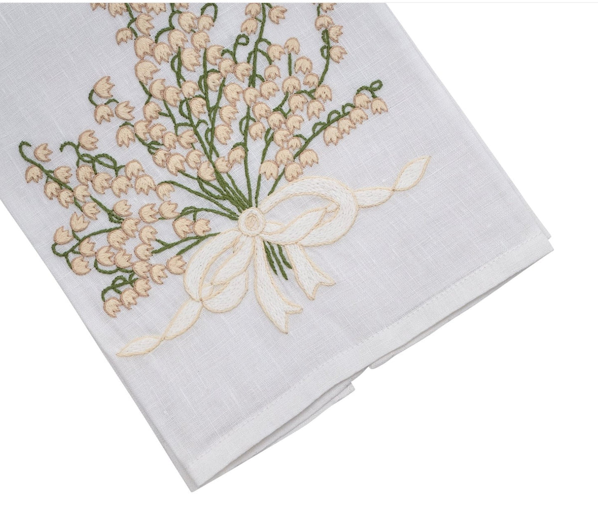 Linen Embroidered Hand Towel