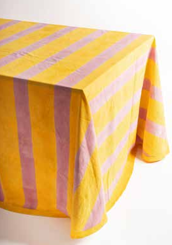 Patterned Hand Painted Tablecloths