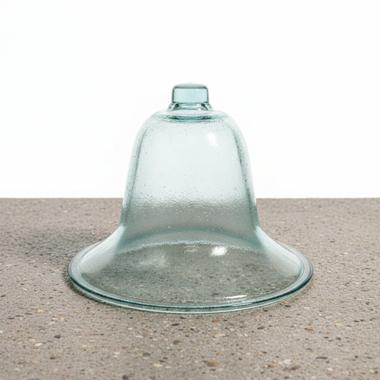 Curated by MFaith Decor Accessory Vintage Pale Blue Glass Cloche