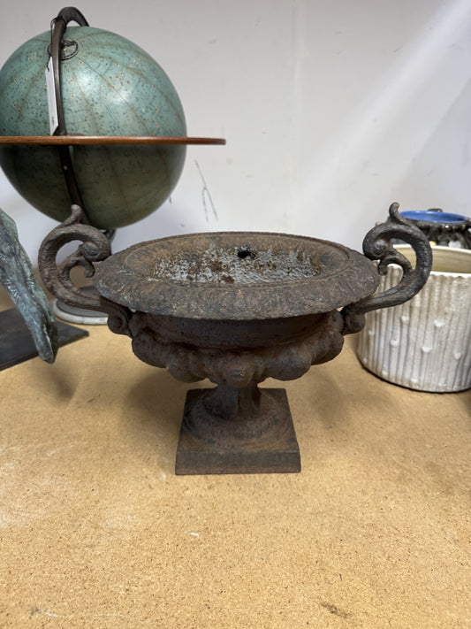 Vintage Iron Urn with Handles