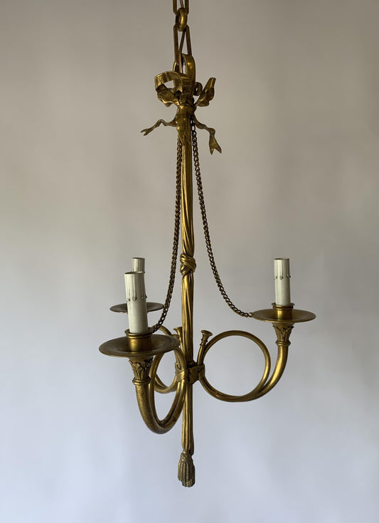 French Horn Chandelier