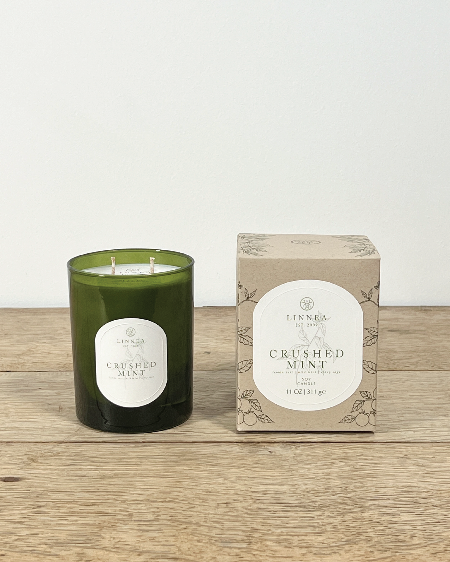 'Freshly Picked' Crushed Mint Candle & Hand Wash Gift Set