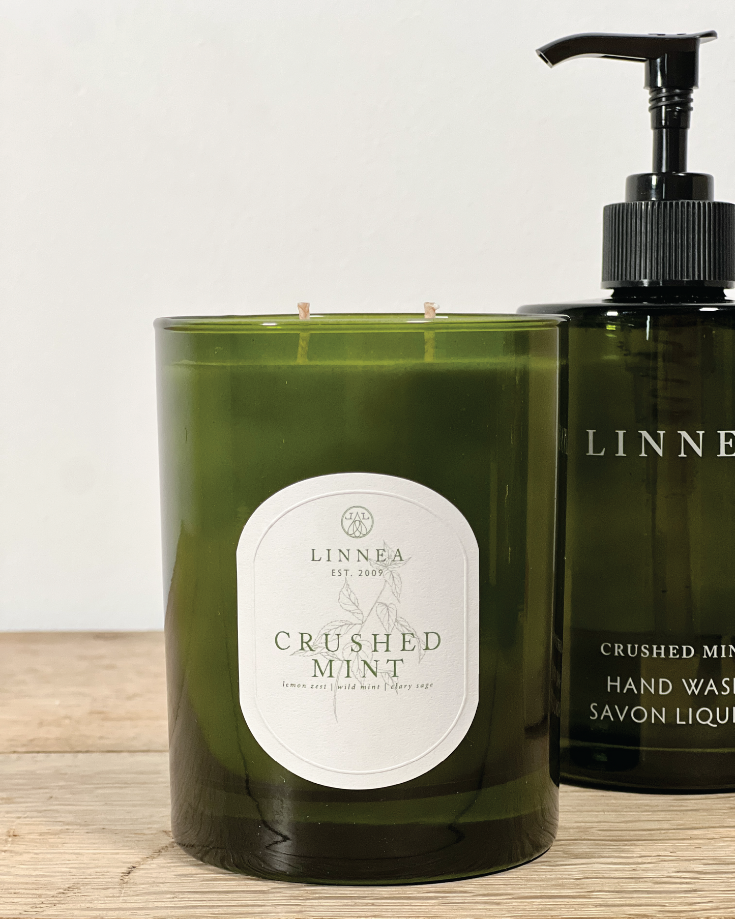 'Freshly Picked' Crushed Mint Candle & Hand Wash Gift Set