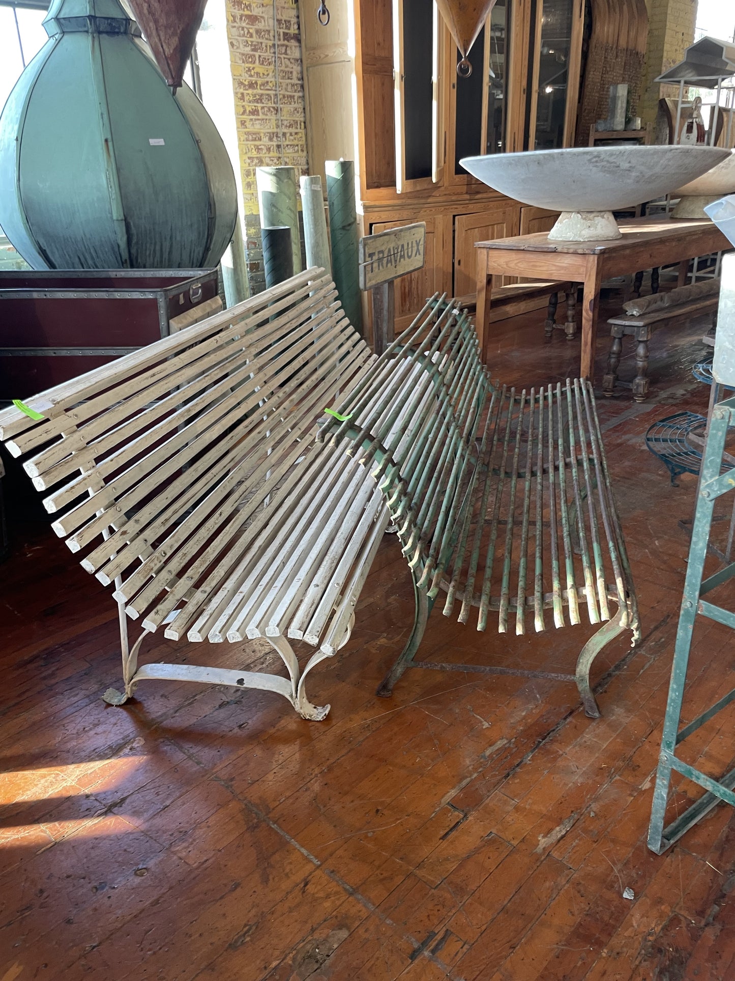 French Cast Iron Park Bench