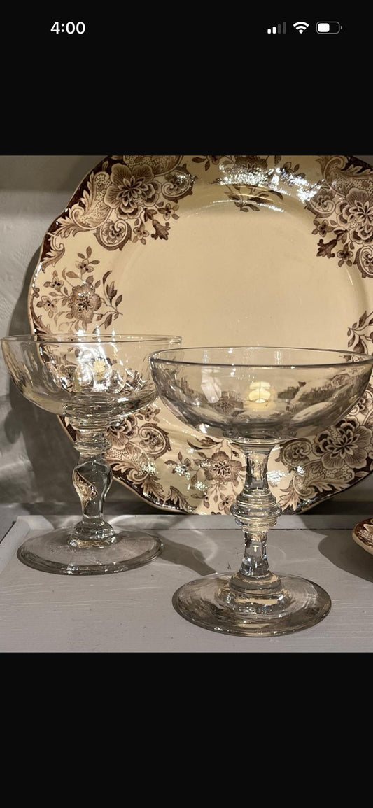 Antique BFK Dordrecht Belgium Brown Floral Dinnerware