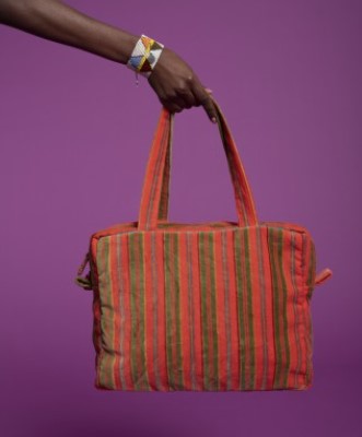 Mini Velour Weekender Bag