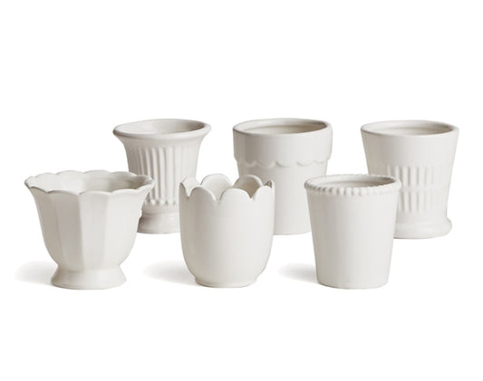 Elizabeth Stuart Planter Mirabelle Mini Cachepots White